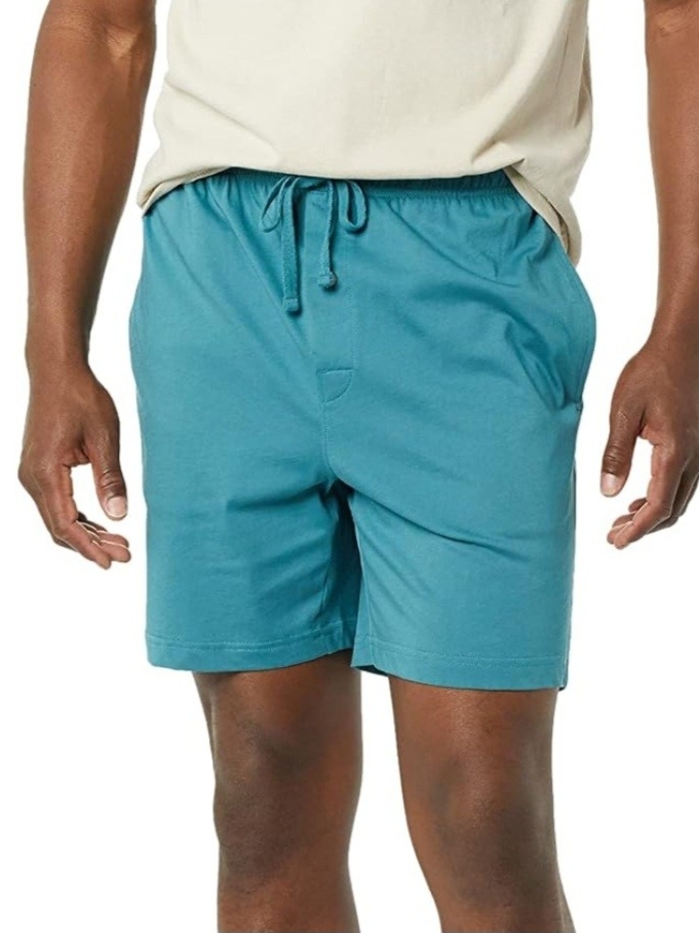 🆕️ Men's Turquoise 7" Cotton Knit Pajama Shorts